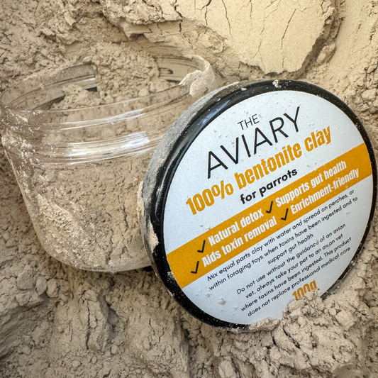 100% Calcium Bentonite Clay For Parrots - The Aviary Parrot Food