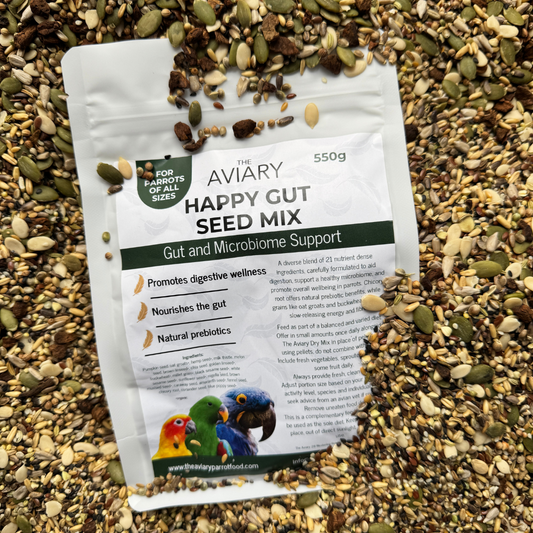 Happy Gut Seed Mix For Parrots - The Aviary Parrot Food