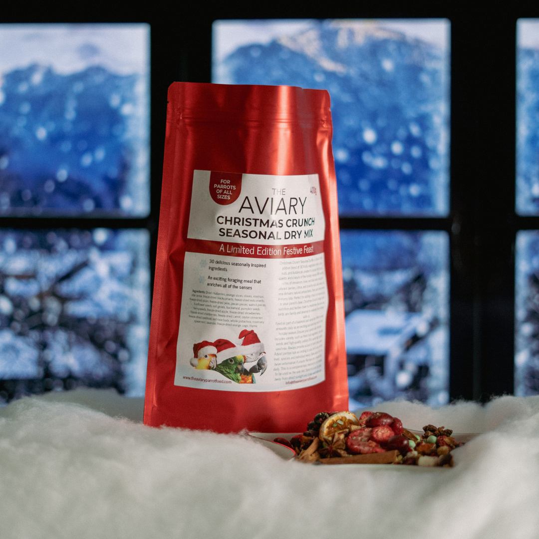 Christmas Parrot Food – Christmas Crunch: The Ultimate Seasonally Inspired Food for Parrots