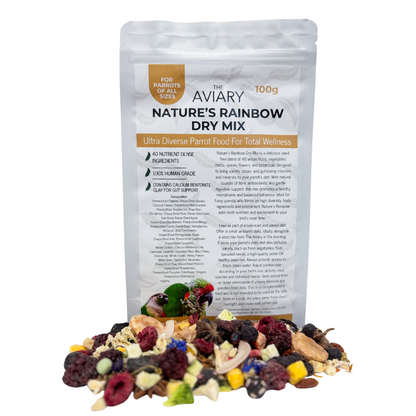 Nature's Rainbow Dry Mix For Parrots - Ultra Healthy Parrot Food