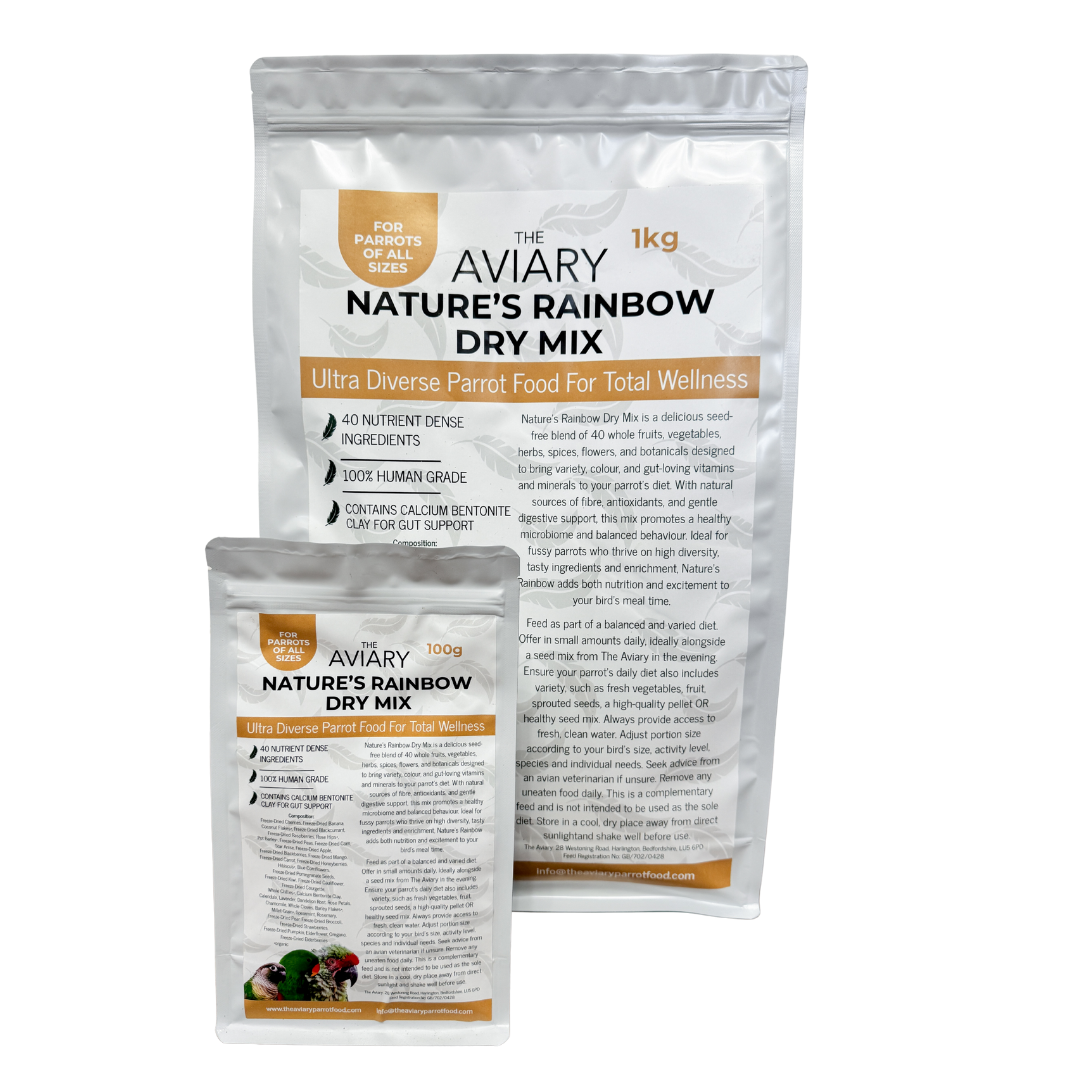 Nature's Rainbow Dry Mix For Parrots - Ultra Healthy Parrot Food
