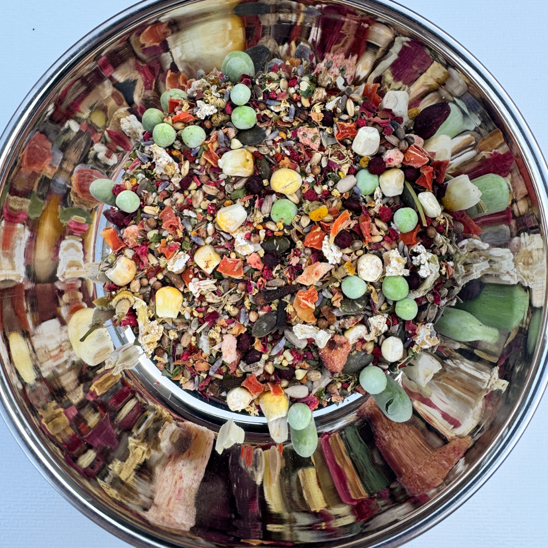 Mini Meadow Dry Mix - Healthy Food for Budgies, Cockatiels, Conures & Small Parrots - The Aviary Parrot Food